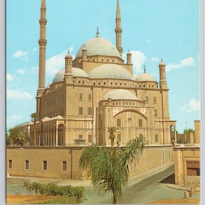 Vintage Postcard, Cairo Egypt, The Muhamad Aly Mosque, Muhammad Ali Mosque, c1960s 4x6 unposted