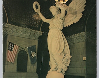 The Genius of Connecticut Statue in the State Capitol, Hartford Connecticut, 4x6 Postcard unposted