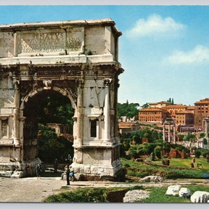 Vintage Postcard, Arch of Titus, Rome Italy, c1960s 4x6 unposted