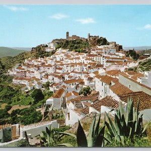 Vintage Postcard, General View of Casares Costa Del Sol Spain, c1950s 4x6 unposted