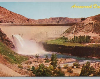 Vintage Postcard, Arrowrock Dam, Boise Valley Idaho, c1960s unposted