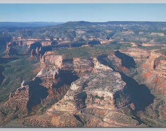Aerial View of Colorado National Monument and Fruita Canyons Postcard 4x6 unposted