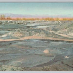 Vintage Postcard, Boiling Mud Pots at the south end of the Salton Sea in California, c1960s unposted