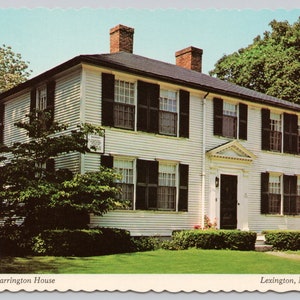 Vintage Postcard, Jonathan Harrington House, Lexington Battle Green, Lexington Massachusetts, c1970s 4x6 unposted
