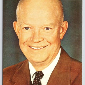 Vintage Postcard, Dwight David Eisenhower, President of the United States, c1950s unposted
