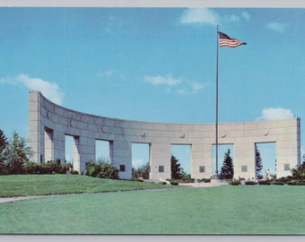 Vintage Postcard, World War II Memorial, Omaha Nebraska, c1960s unposted