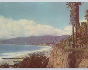 Vintage Postcard, Palisades & Highway Alternate 101, Santa Monica California, Union Oil Company Postcard, c1960s unposted