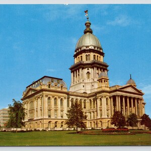 Vintage Postcard, Illinois State Capitol Building, Springfield Illinois, c1960s unposted