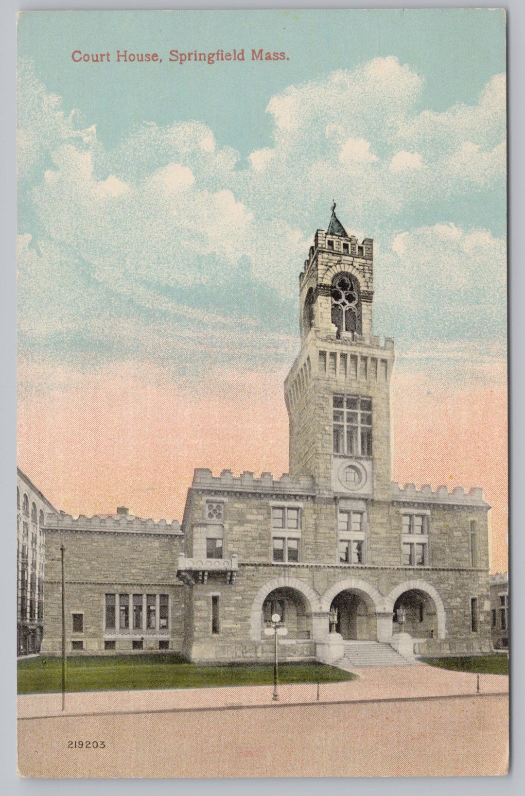 Vintage Postcard, Court House, Springfield Massachusetts, 1910s ...