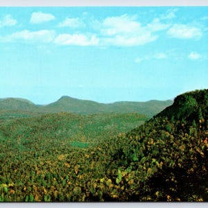 Vintage Postcard, Cashiers Valley, Devil&#39;s Court House, panoramic view from U.S. 64, Western North Carolina, c1960s unposted