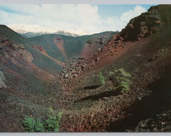 Vintage Postcard, Big Craters, Loop Drive, Craters of the Moon National Monument Idaho, c1960s unposted
