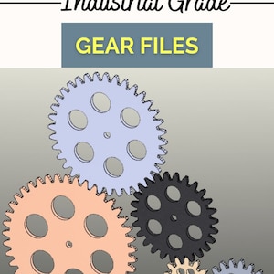 Precision Gear Files: Scalable CNC Laser Cut (Digital Download)