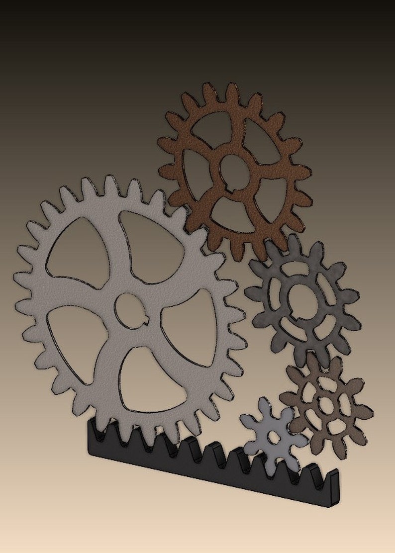 PRECISION GEAR Files 2DP Laser Cut Files Steampunk Gears. Etsy Canada