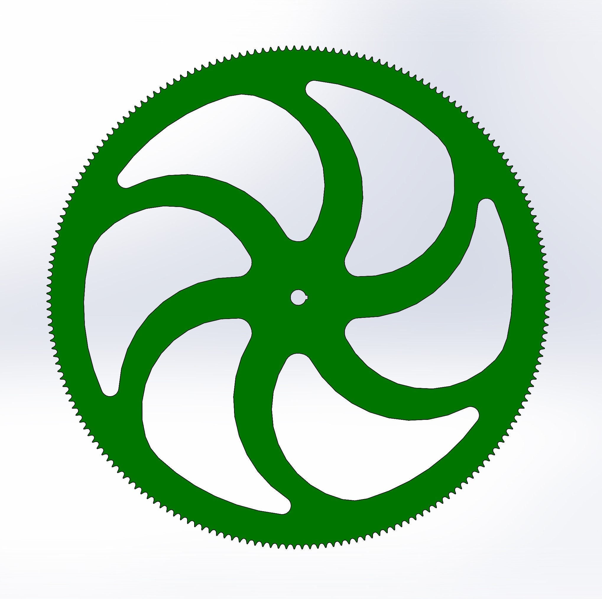 CUSTOM 200 TEETH 40 Chain Sprocket. 1 Diameter Bore With .250 Keyway