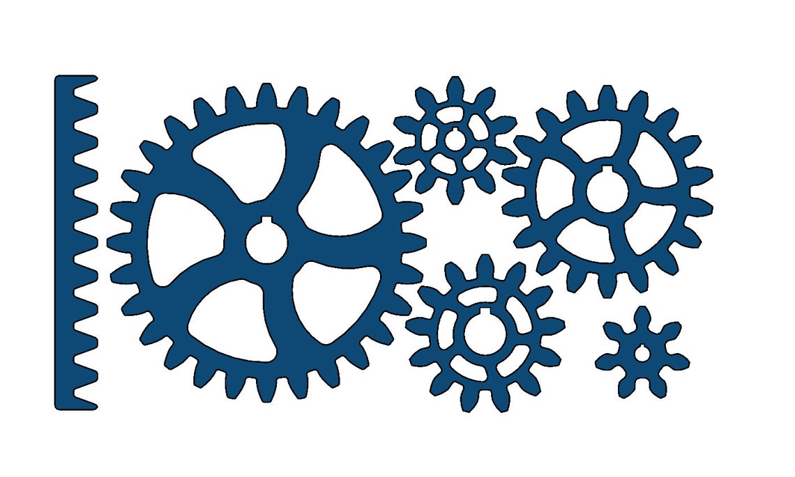 PRECISION GEAR Files 2DP Laser Cut Files Steampunk Gears. Etsy New