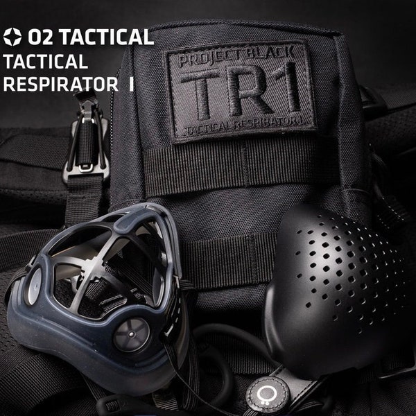 O2 Canada - TR1 Tactical Respirator-Mask 1.2, Premium respiratory protection, reusable face mask w/ Tac Pack + Special Bonus from EzCloud
