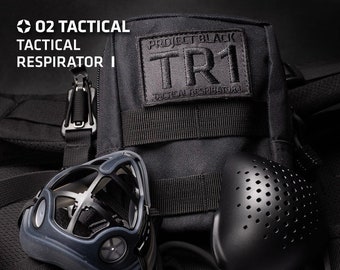 O2 Canada - TR1 Tactical Respirator-Mask 1.2, Premium respiratory protection, reusable face mask w/ Tac Pack + Special Bonus from EzCloud