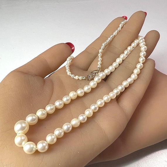Ameri Vintage PEARL COLLAR CHOKER チョーカー Vtg Ivory Off White Faux Pearl Floral Ornate Collar Necklace Victorian  Inspired