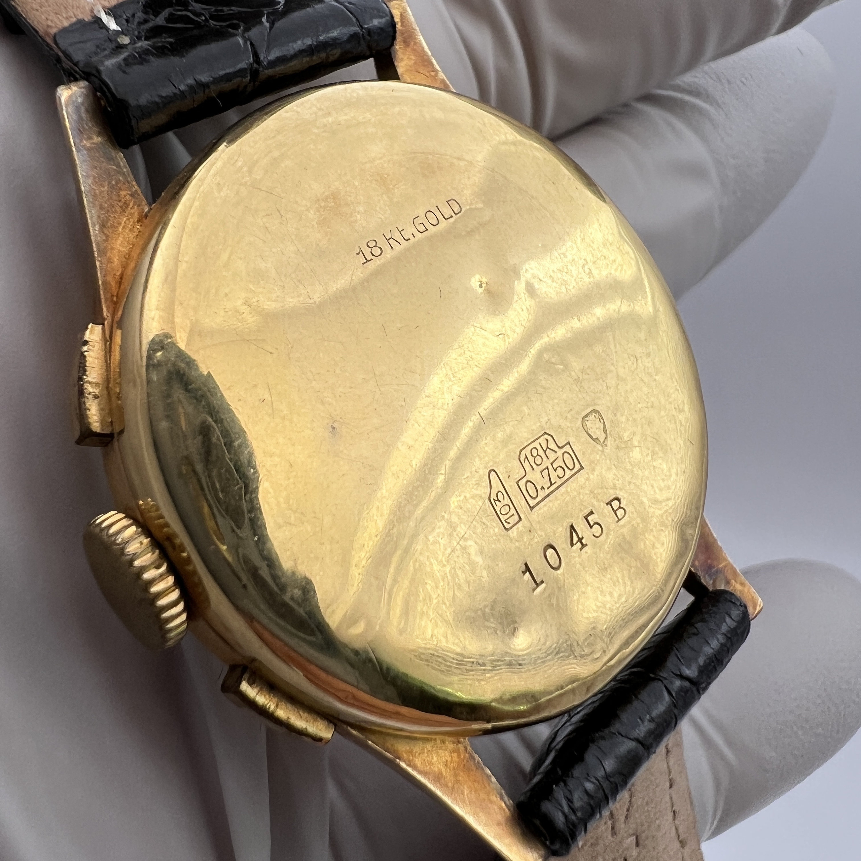 C. 1940 18k Gold Collectible Mid-century Butex Mechanical