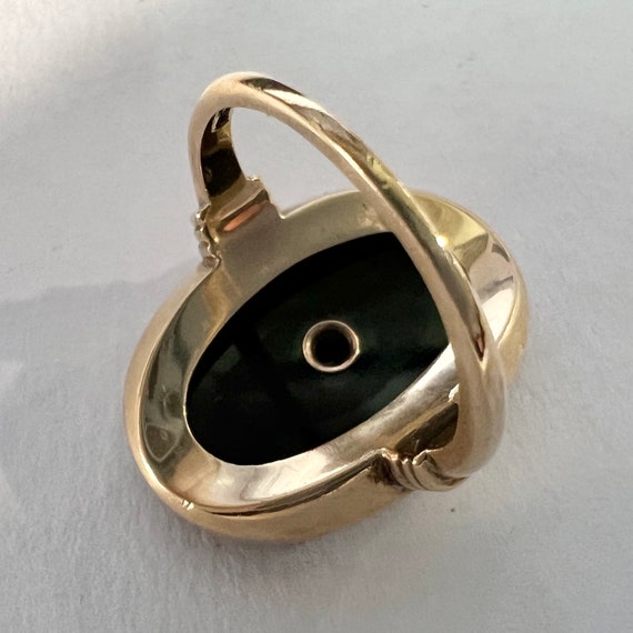 c. 1930 10k Gold, Diamond and Onyx Late Victorian… - image 5
