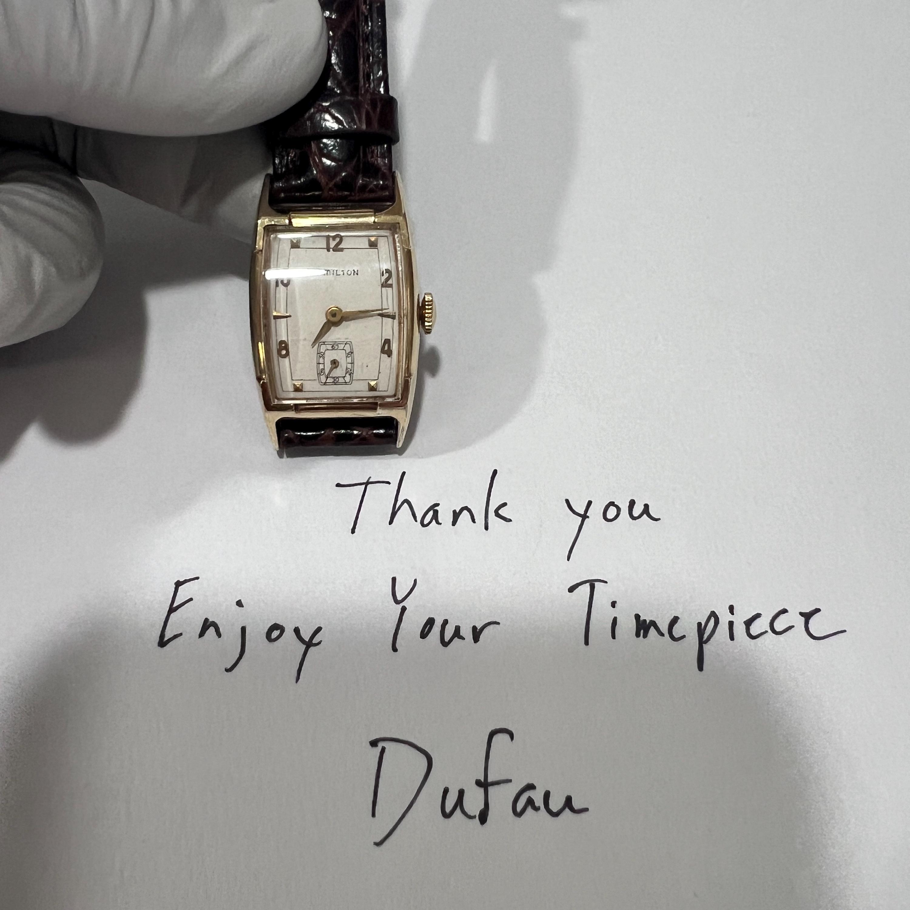 ヴィンテージ ハミルトン 腕時計 14K Gold Filled アンティーク Hamilton 14k Gold Filled L & K Ladies Wristwatch Speidel
