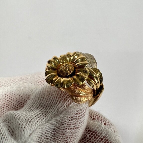 c. 1985 18k Gold Modern Handmade Ring **55% Off**… - image 4