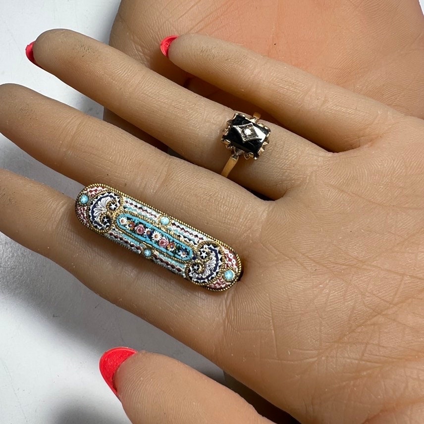 昭和レトロ　リング 70s Vintage Silver Pave Ring / 925 Sterling Clear Stone