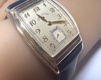 ヴィンテージの美しい 1968 年製紳士用 Lord Elgin 25 自動巻き 10K GF