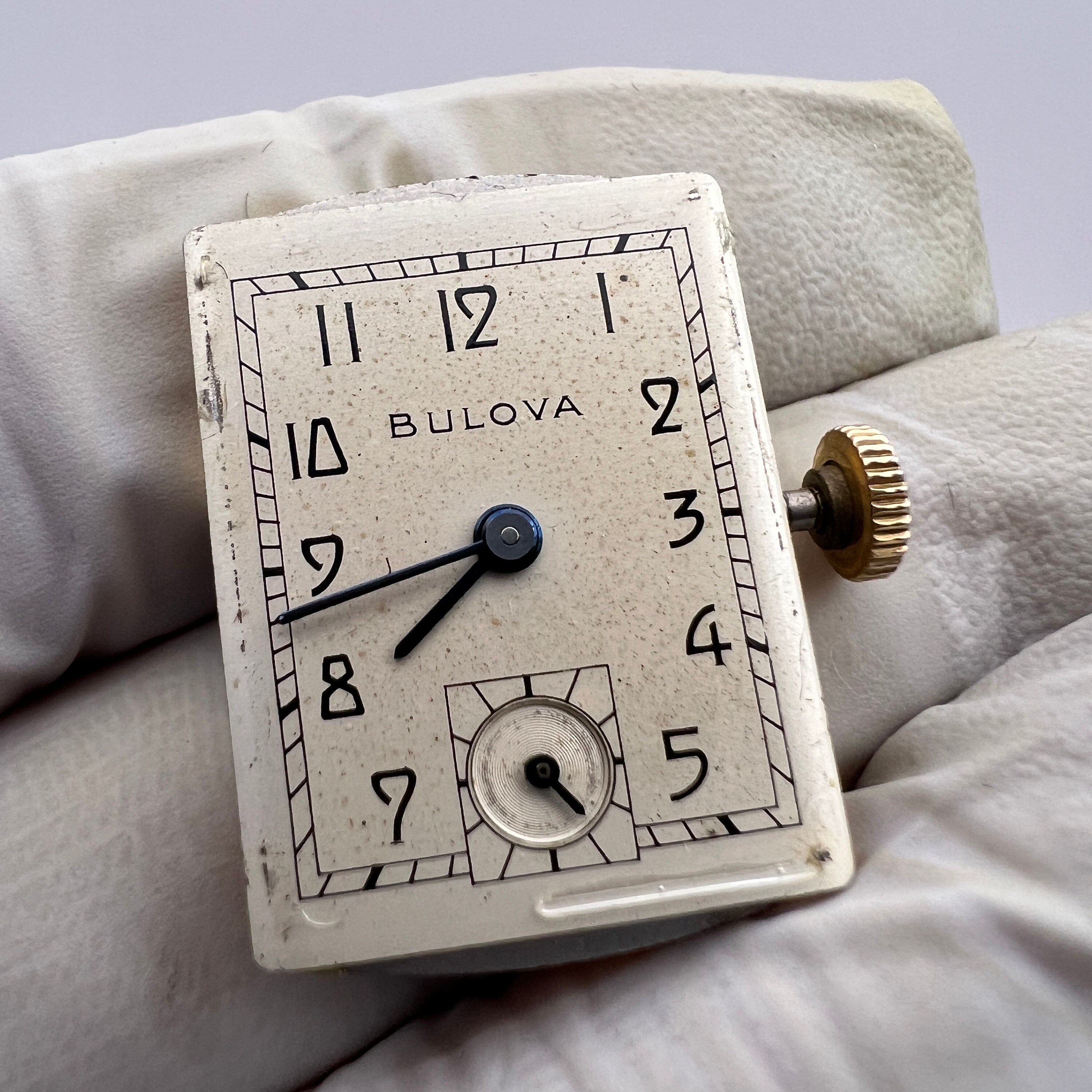 C. 1950 Collectible 10k Gold Filled Mid-century Bulova