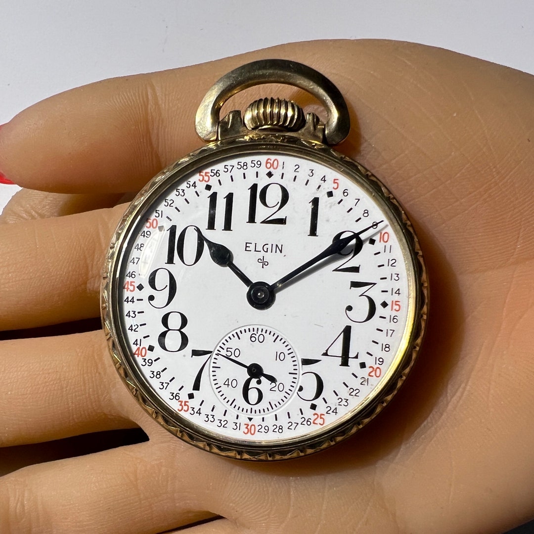 1940 Early Mid-century Era Fine Elgin Pocket Gold Filled