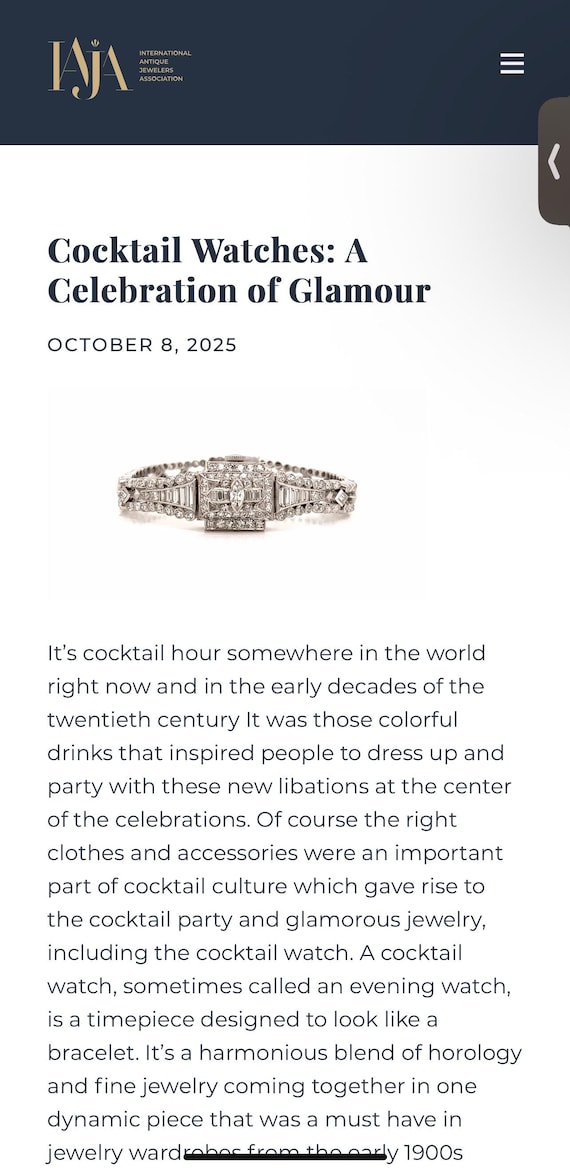 c. 1940 14k Rose Gold and Ruby Retro Modern Swiss… - image 12