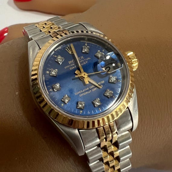 C. 1985 Rolex Datejust Lady s Tutone Oyster Perpetual. Reference 69190. Etsy