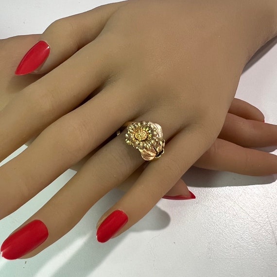 c. 1985 18k Gold Modern Handmade Ring **55% Off**… - image 2