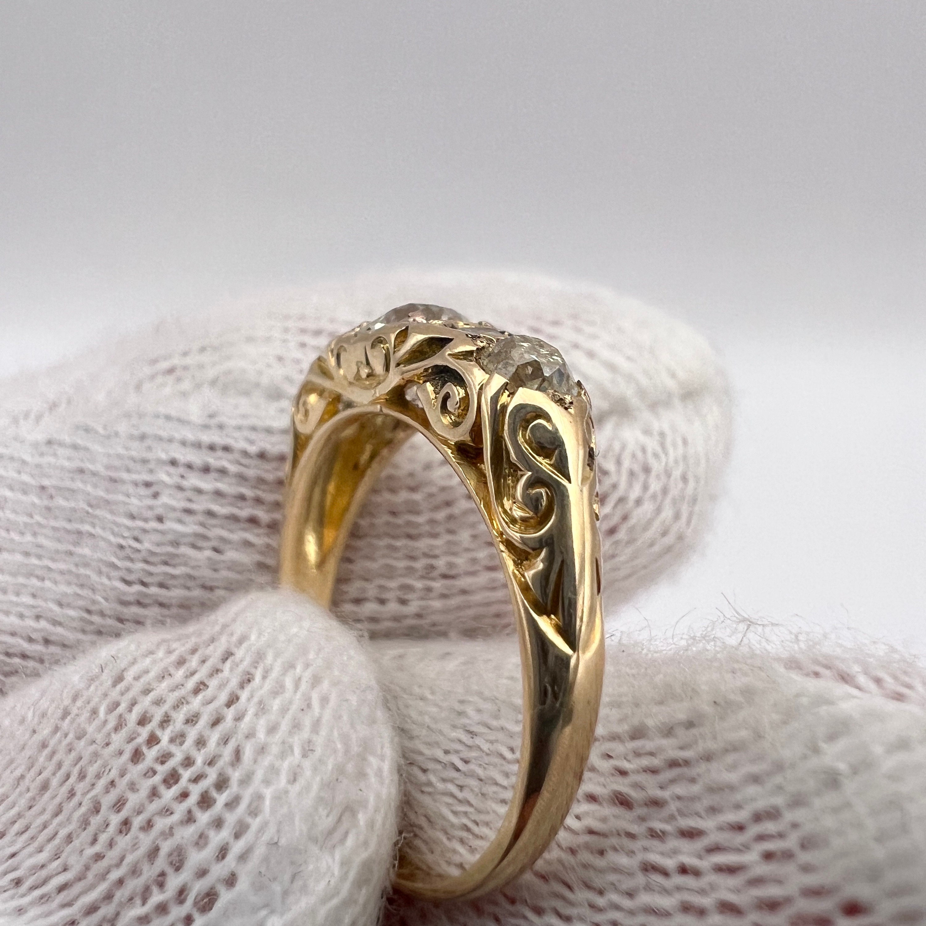 C. 1860 18k Gold and Diamond One-of-a-kind Victorian Era