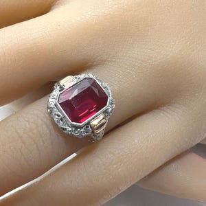 c. 1930 10k Rare and Collectible Ostby & Barton Bold, Filagree Ring Plus a Free Gift of Modern Sterling Silver “Diamond Double” Earrings