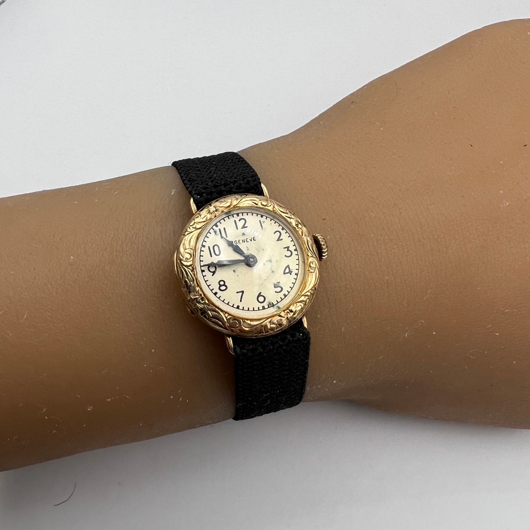 Frederique Constant Geneve Gold Tone Stainless Steel
