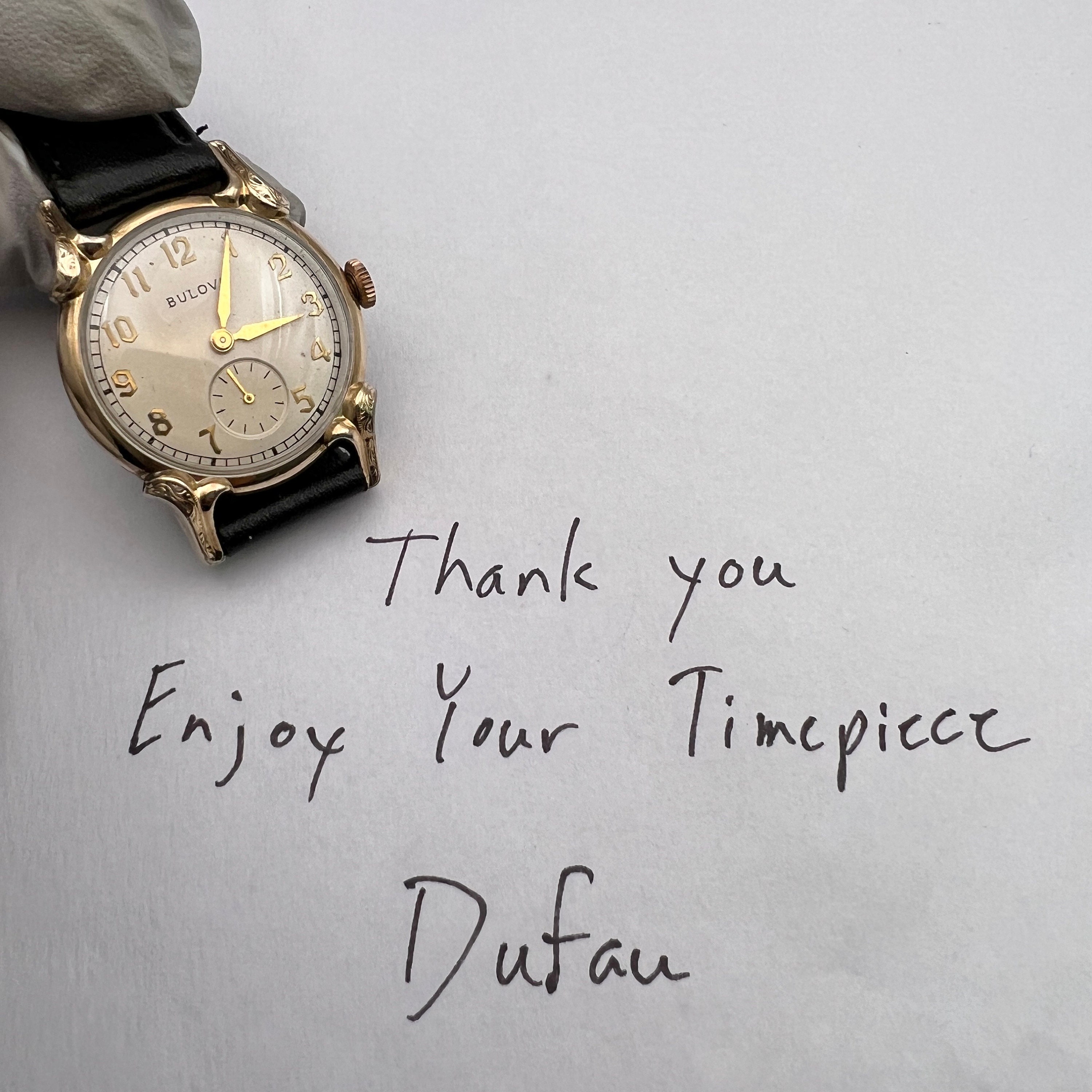 1950's BULOVA 23石　手巻き　ジャンク BULOVA 14K SOLID GOLD AUTOMATIC WINDING 23 JEWELS MENS WATCH