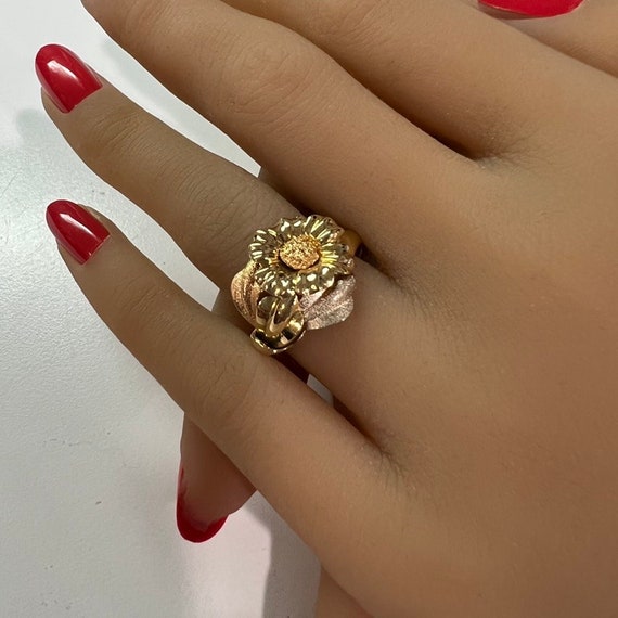 c. 1985 18k Gold Modern Handmade Ring **55% Off**… - image 1
