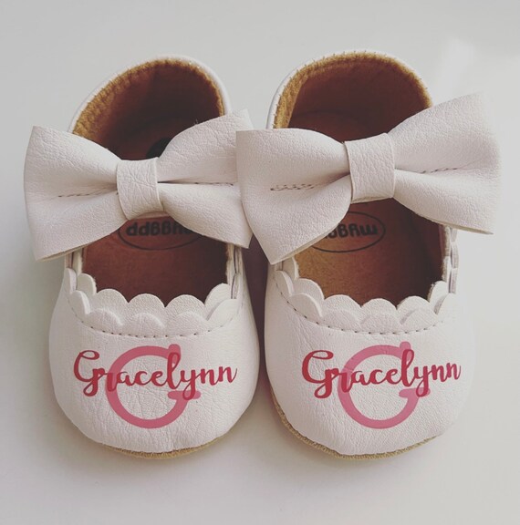 Monogram baby shoes sale