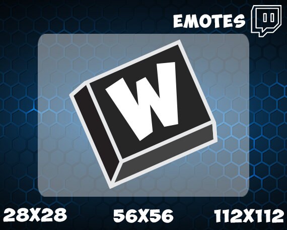 Twitch Emote - "W Key"
