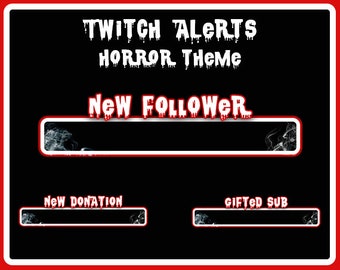 Horror Themen Twitch Alerts - OBS Streaming Erweiterungspaket