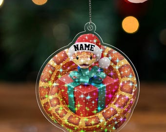 Personalized Ball Python Ornament 2025,Snake Christmas Ornament, Reptile Lover Gift, Exotic Pet Ornament, Snake Owner Holiday Decor G5PS04-4