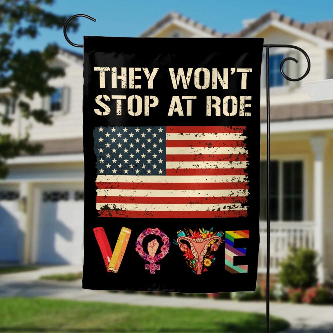 Pro 1973 Roe Garden Flag – Feminismus Statement, Doppelseitig, 33x47 Cm, Made In USA