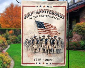 America Anniversary Flag, Descendant of a Patriot Garden Flag, American Flag, Patriotic Yard Flag, Independence Flag NHQN04