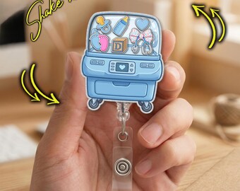 NICU Baby Incubator Badge Reel, Neonatal Nurse Retractable ID Badge Holder, NICu RN Badge Clip, Cute Healthcare Gift for Nurses NHSA03