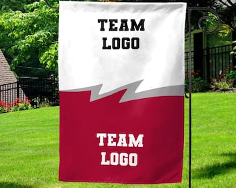 Custom House Divided Garden Flag, House Divided Football Metal flag, House Divided College Round Sign, Team Gift, Sport Lover Gifts G5OY01-4