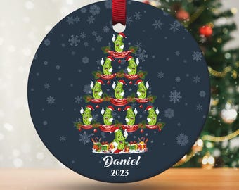 Personalized Pickle Christmas Ornament, Pickle Christmas Tree, Love Pickle Christmas Gift, Christmas Pickle Ornament Decoration SJ3E22