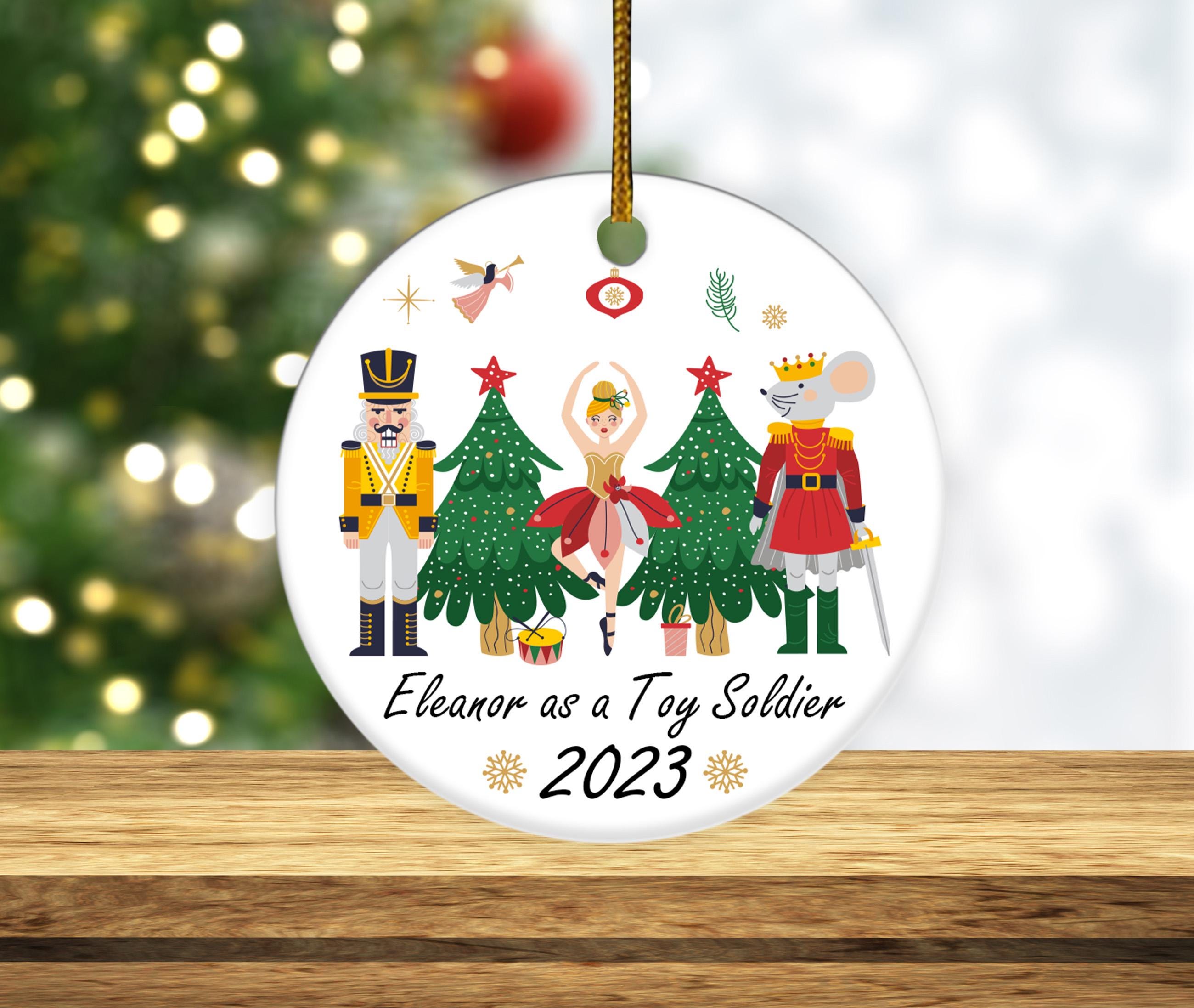 Nutcracker Christmas Ornament, Personalized Name And Role Ornament, Ballet Gift Keepsake Kids Dance Ornament SJ3O29