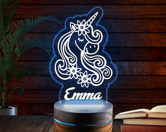 Unicorn, Night Light,Personalized Night Lights Kids, Night Lights,Bedroom Night Lights,Kids Bedroom Decor, Night Lights for Girls B-03012328
