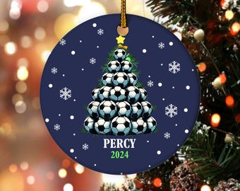 Personalized Soccer Christmas Tree Ornament, Soccer Team Gift, Soccer Ornament, Soccer Keepsake, Soccer Christmas Ornament 2025 NFXZ21